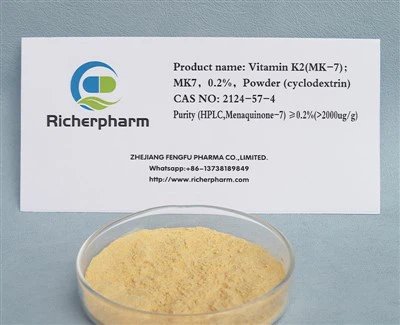 Vitamin K2 (MK-7); MK7, 0.2%, Serbuk (Cyclodextrin) CAS 2124-57-4