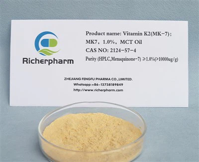 Vitamin K2 (MK-7); MK7, 1.0%, CAS Minyak MCT 2124-57-4